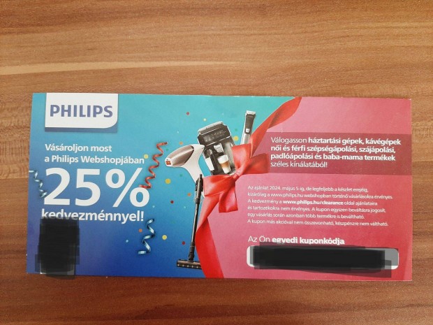Philips 25%-os kupon