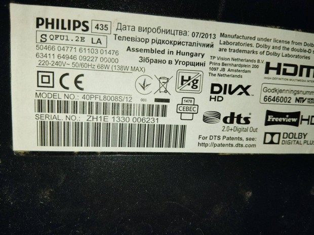 Philips 40 colos 3D Smart LED TV