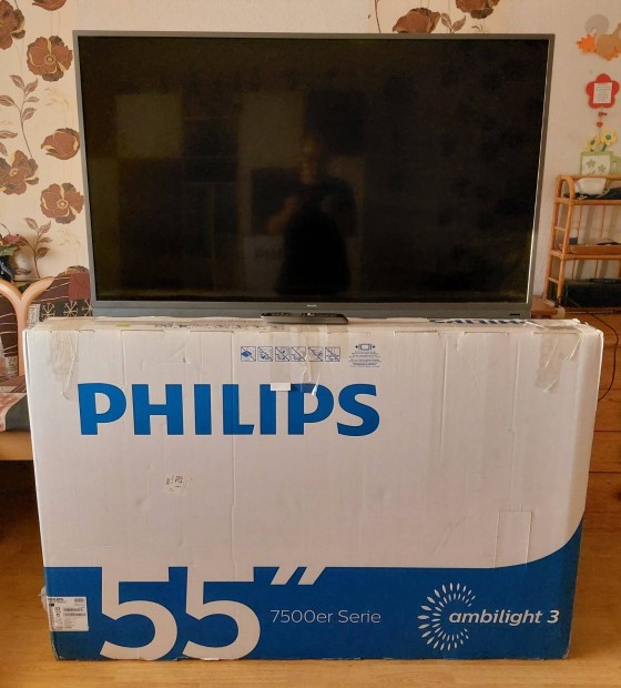 Philips 55" (139cm) 4K UHD LED Android Ambilight TV 