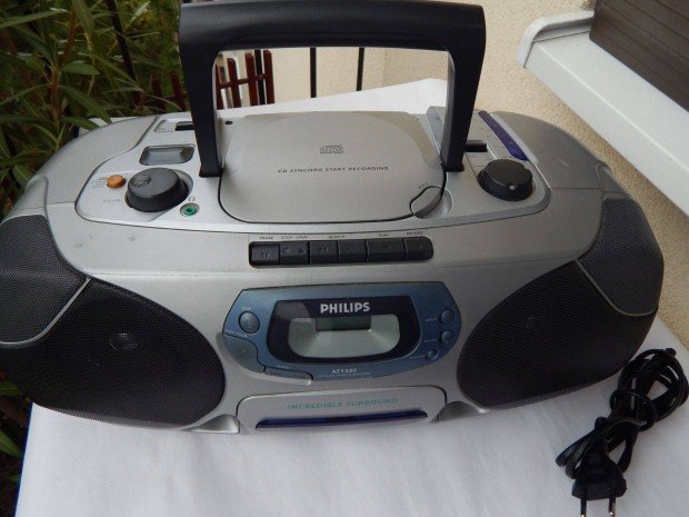 Philips Az1222 Tipus Hordozhat CD-s Kazetts Rdi