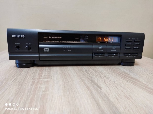 Philips CD-140 hifi cd lejtsz deck TDA-1543 dac CDM4