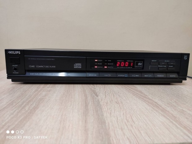 Philips CD-482 hifi cd lejtsz TDA-1543 CDM-4