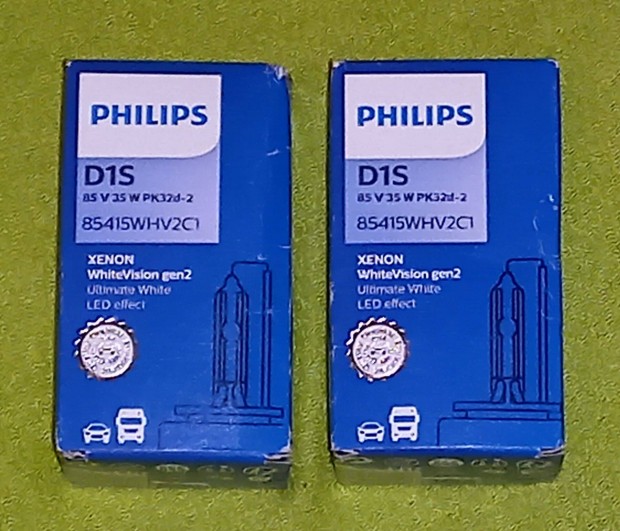 Philips D1S Whitevision gen2 85415Whv2 Xenon izzó 2db - Új, bontatlan!