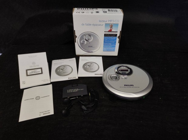 Philips Discman hordozhat cd-lejtsz ,MP3 ,Dobozos ,Gyjtknek!