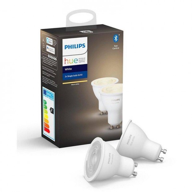 Philips GU10 5.2W dimmelhet, smart led fnyforrs, meleg-fehr