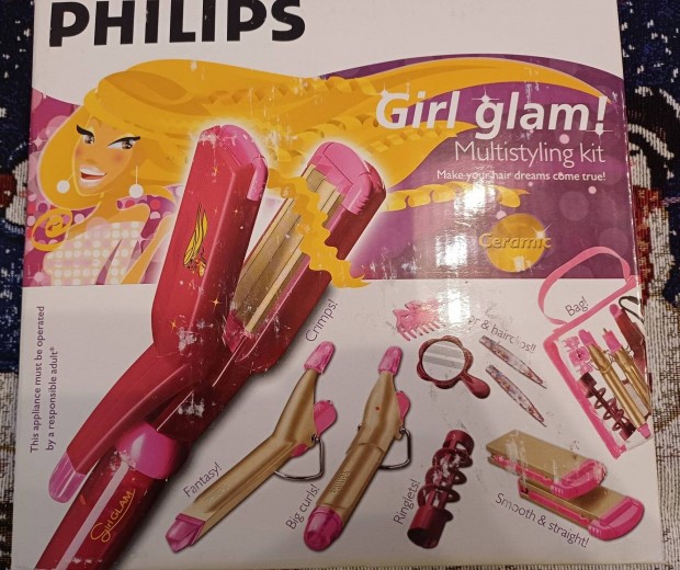 Philips Girl glam! Multistyling kit, tbbfunkcis hajformz kszlet