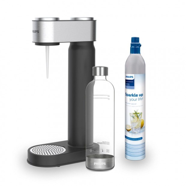 Philips GoZero inox Soda Maker ADD4902 fekete - inox prmium szdagp