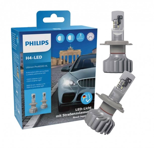 Philips H4-LED Ultinon Pro6000 HL 230%