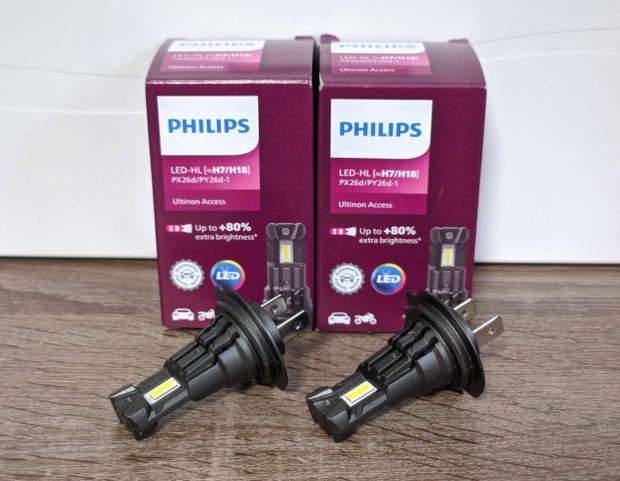 Philips H7/H18 LED Aut/Motor izz (2db)