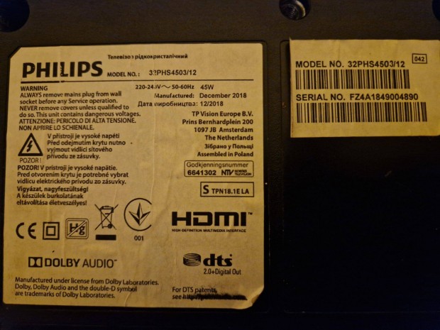 Philips LED TV 82 cm