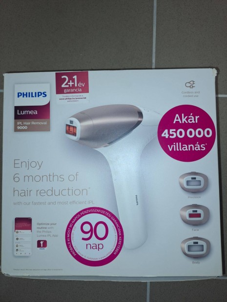 Philips Lumea IPL 9000 Series IPL szőrtelenítő készülék Senseiq techno