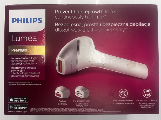 Philips Lumea Prestige villanfnyes szrtelent alkalmazssal 