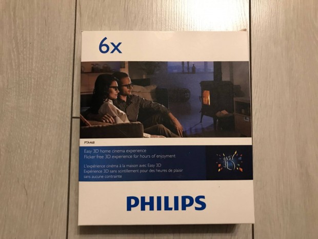 Philips PTA468 passzív 3D szemüveg készlet 6db/csomag