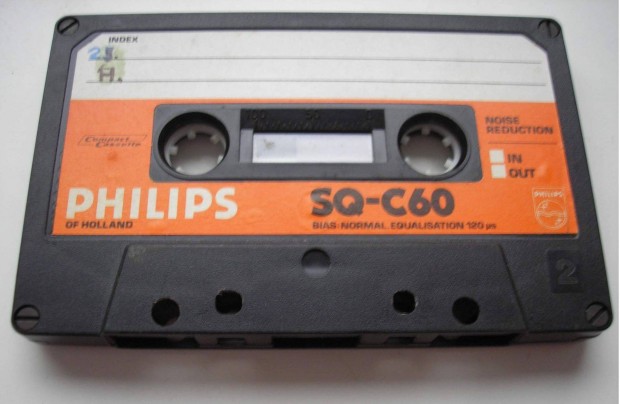 Philips SQ-C-60 retro audio kazetta , j llapot