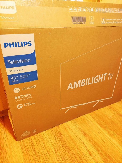 Philips Smart 4K Ambilight TV Elad! (j s garancilis)