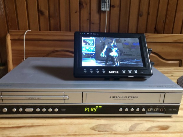 Philips VHS-DVD hifi sztereo komb 