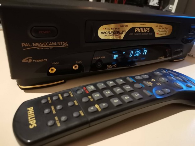 Philips VR496 multinormás 4 fejes vhs lejátszó