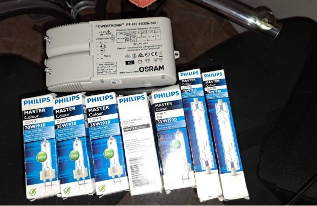 Philips fémhalogén izzó 35W/930 G8.5 CDM-TC Elite és 70W/830 Rx7s