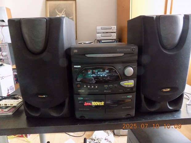 Philips hifi 2x100W zenei teljesítmény
