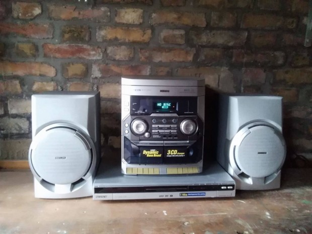 Philips hifi torony+Sony lejtsz