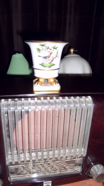 Philips holland antik csöves bakelit dobozos asztali rádió 1951/1957
