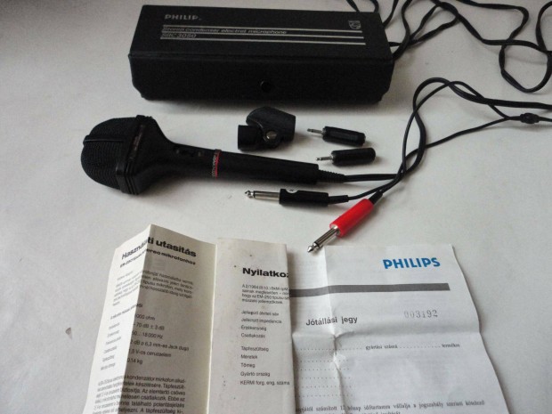 Philips mikrofon Akai szalagos magnkhoz eredeti dobozban