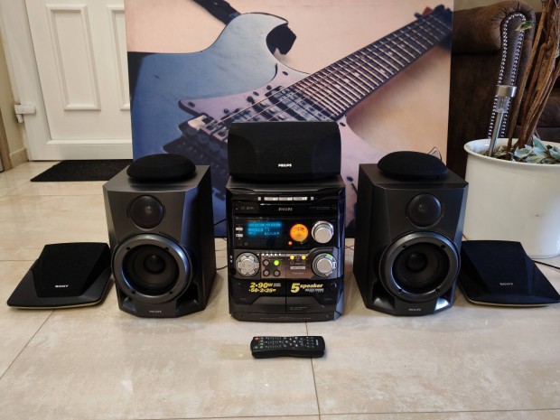 Philips nagyteljesítményű hifi 5 hangfallal