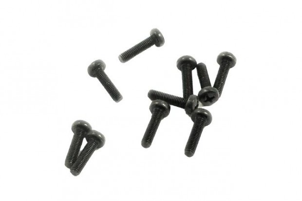 Phillips csavar M5x20 fekete (10 db)