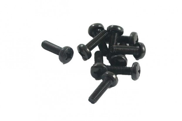 Phillips csavar M6x20 fekete (10 db)