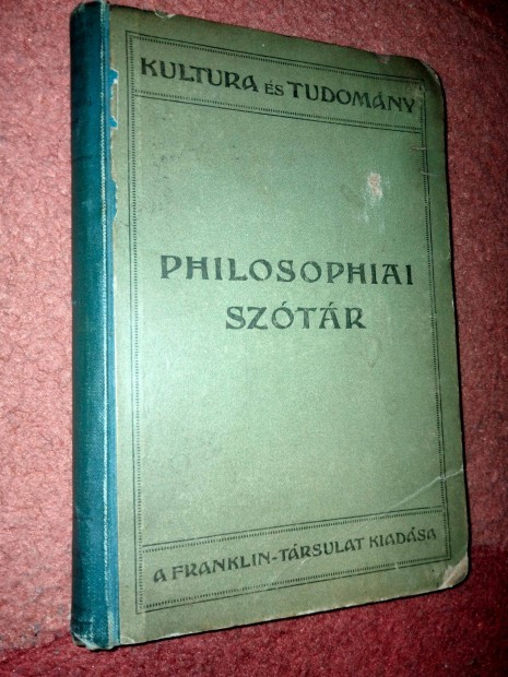 Philosophiai sztr ( Franklin Kiad 1918-as kiads.)