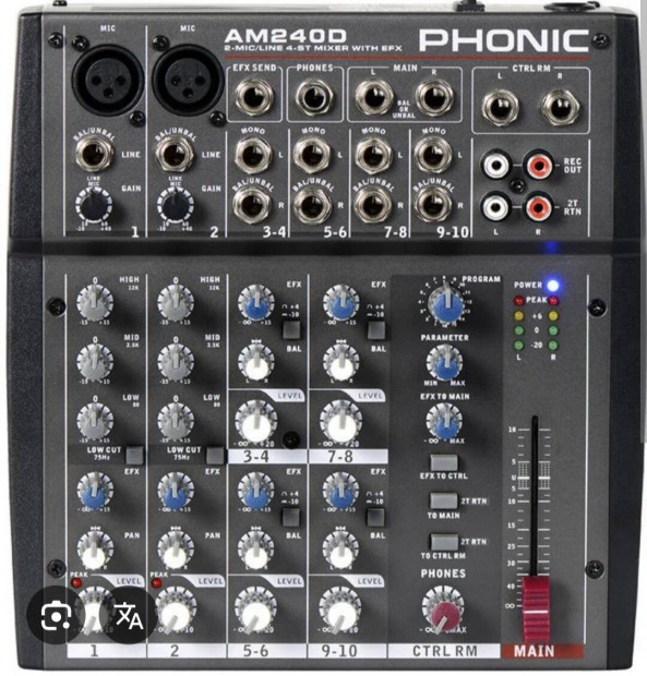 Phonic 10 csatorns keverpult elad!
