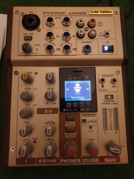 Phonic AM5GE kever, mixer, kls hangkrtyval