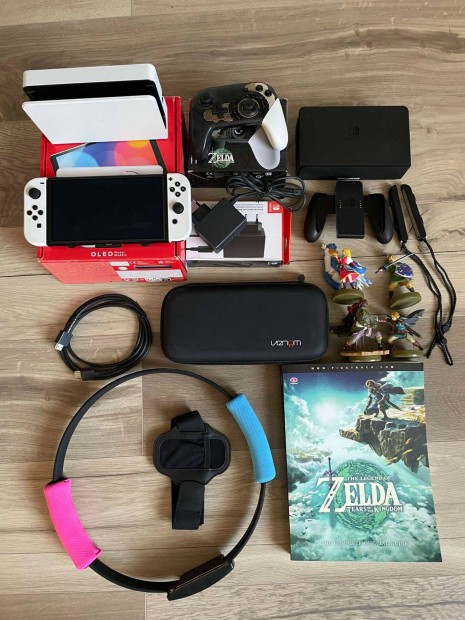 Picofly chippelt Nintendo Switch OLED csomag - 400GB SD+ kiegsztk !