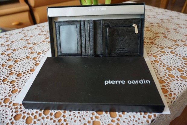 Pierre Cardin divatos tiszta bőr új férfi pénztárca díszdobozban eladó