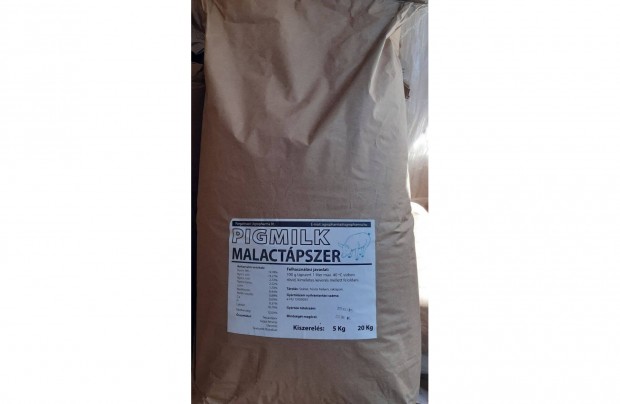 Pigmilk malac tejpor , tejptl tpszer 20 kg/ zsk kiszlltssal