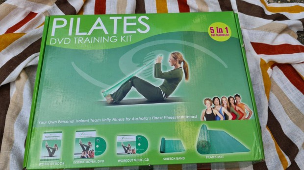 Pilates DVD traning kit Matrac, gumi, knyv, DVD, CD egyben