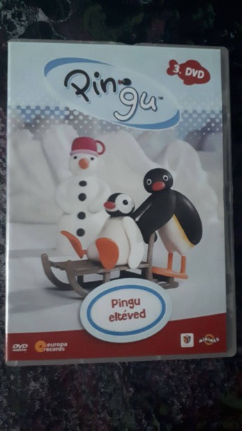 Pingu 3. mesefilm DVD (Pingu eltved) posta 510 Ft