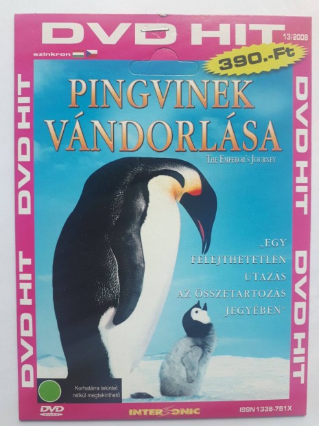 Pingvinek vndorlsa - paprtokos DVD (posta 255 Ft)