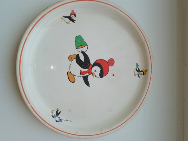 Pingvines tányér 