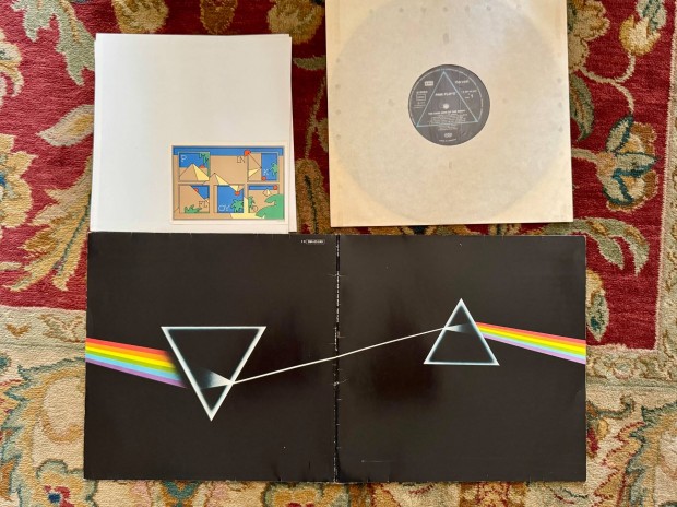 Pink Floyd The Dark Side Of The Moon vinyl bakelit lemez 2 poszterrel