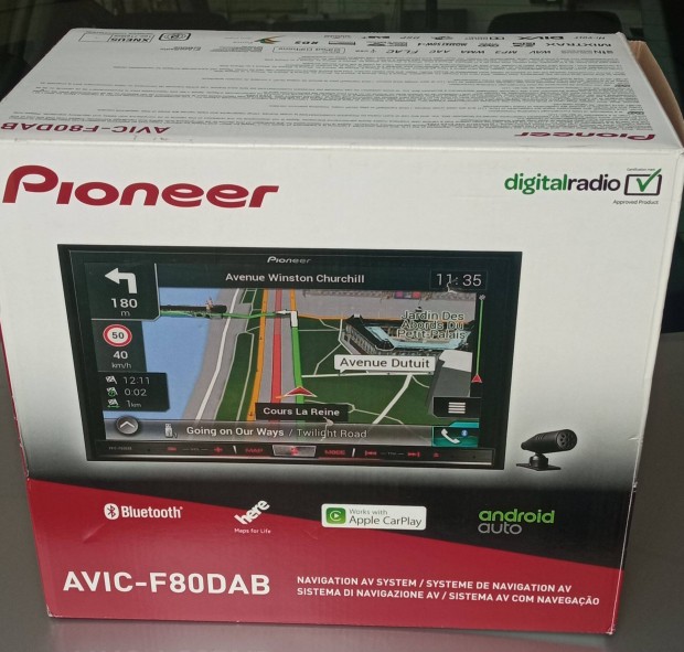 Pioneer Avic- F80 DAB Multimédiás fejegység eladó!