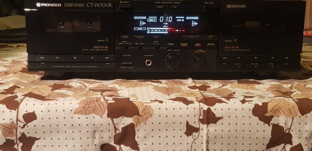 Pioneer CT W700R duplakazettás hifi magnó deck, Made in Japan