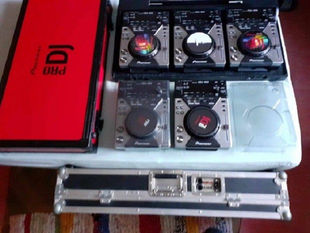 Pioneer Cdj 400 + decksaver, dupla, s kombi rack. Cserlhet is