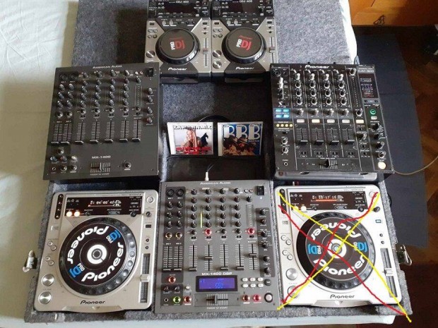 Pioneer Cdj 800Mk2, Djm 800, American Audio MX 1400 DSP