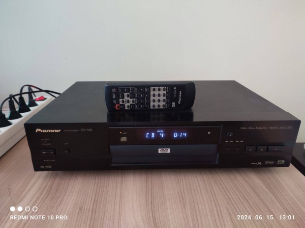 Pioneer DVD Player DV-525 Gyri tvval. (Hibtlan szp llapot!)