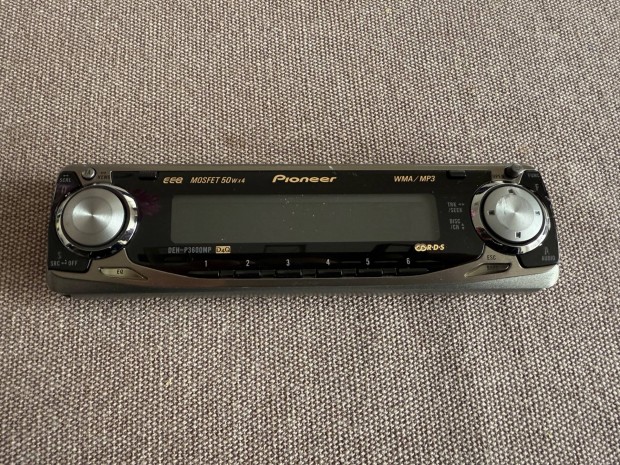 Pioneer Deh-P3600MP előlap, levehető előlap, autórádió autó hifi