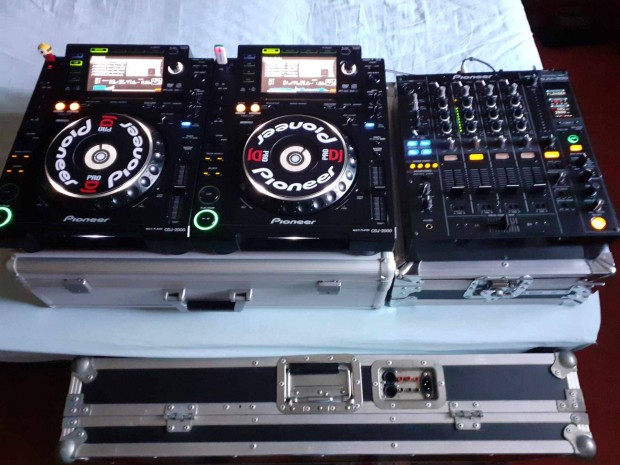 Pioneer Djm 800, Cdj 2000, Nexus + rack. Cserlhetk is