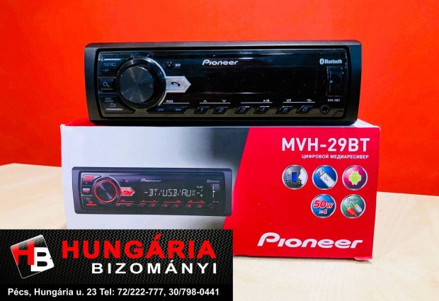 Pioneer MVH-29BT authifi fejegysg (Gyri garancival!)