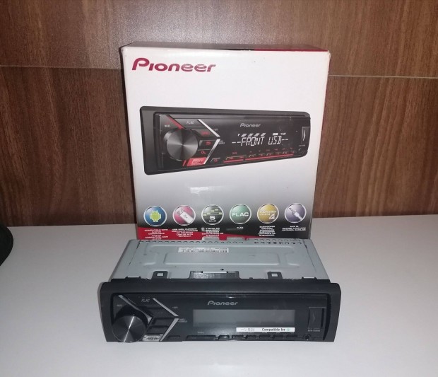 Pioneer MVH-S120UB USB/AUX authifi fejegysg, piros