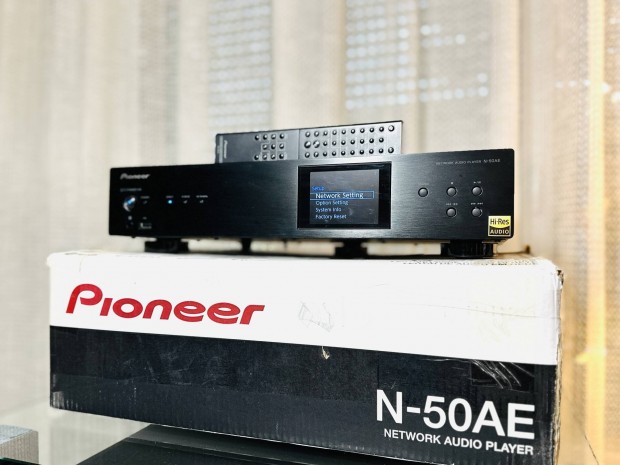 Pioneer N-50AE  Dobozos Prmium Hlzati streamer DAC Wifi hi-fi